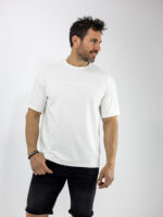 T-Shirt Oversized Punto Roma Λεύκο