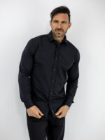 Πουκάμισο Slim Fit Μαύρο