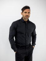 Πουκάμισο Slim Fit Μαύρο