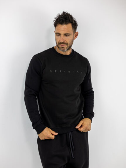 Φούτερ Regular Fit Optimist Μαύρο