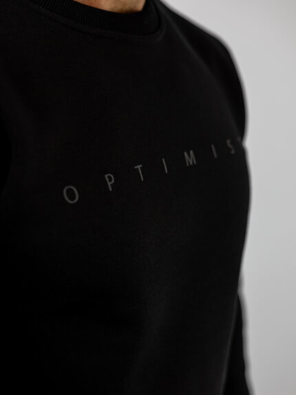 Φούτερ Regular Fit Optimist Μαύρο