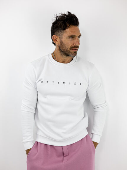 Φούτερ Regular Fit Optimist Λευκό