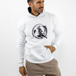Φούτερ Regular Fit & Κουκούλα Samurai Λευκό