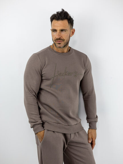 Φούτερ Regular Fit Με Κέντημα Μονοχρώμο Fanco