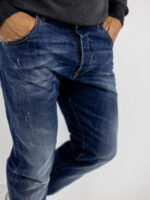 Jean Παντελόνι Regular Fit & Λάστιχο Κάτω Μπλέ