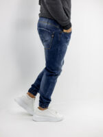 Jean Παντελόνι Regular Fit & Λάστιχο Κάτω Μπλέ