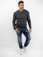 Jean Παντελόνι Regular Fit & Λάστιχο Κάτω Μπλέ