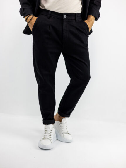 Παντελόνι Jean Regular Fit Μαύρο