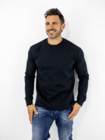 Μπλούζα Regular Fit Μονόχρωμη Μαύρη