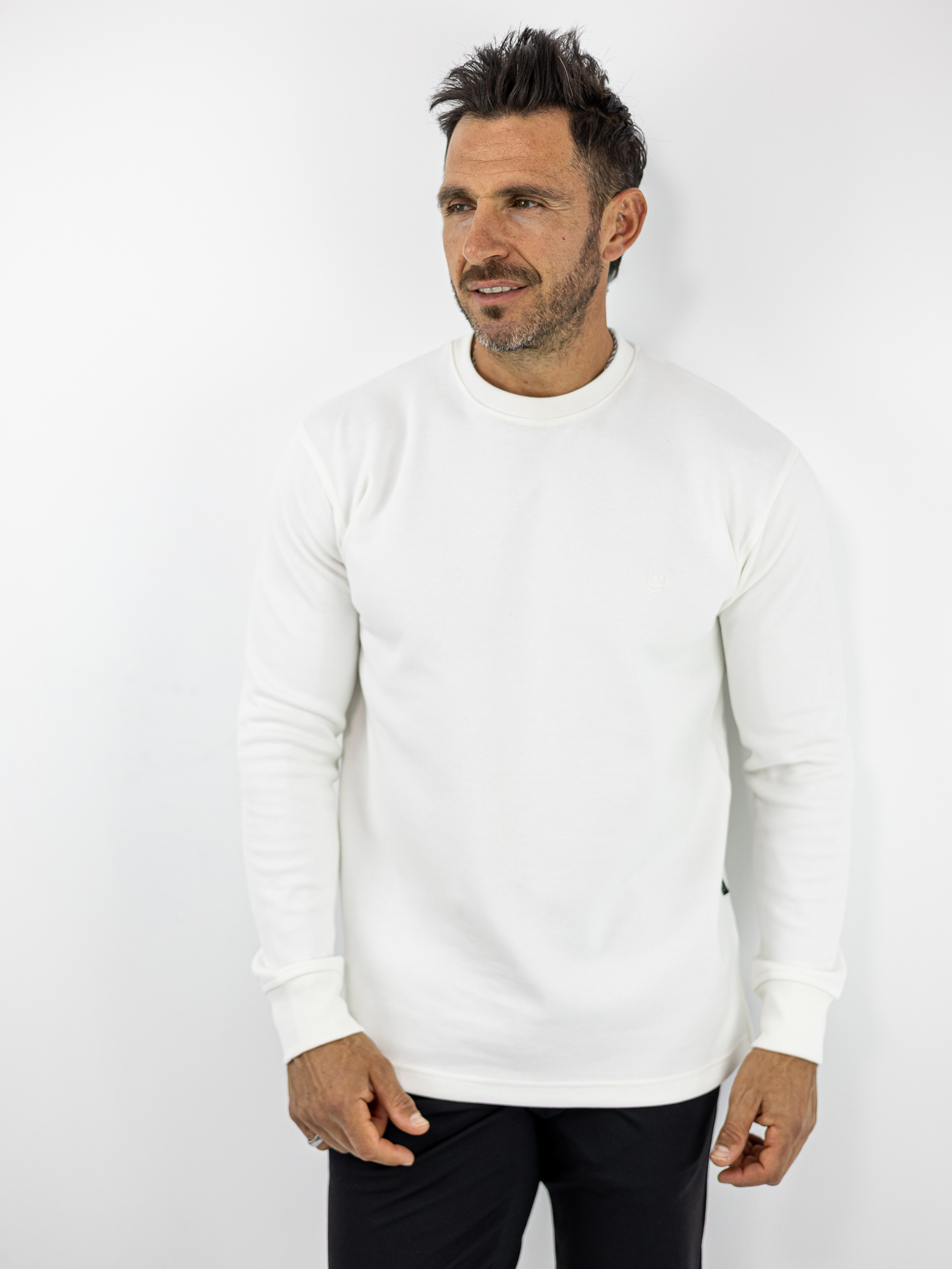 MPLOUZA_CND_140113_LEFKO_01.jpg Μπλούζα Regular Fit Μονόχρωμη Λευκή