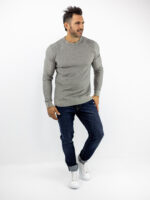 Μπλούζα Regular Fit Πλεκτή Γκρί