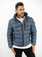 Μπουφάν Regular Fit Puffer Πετρόλ