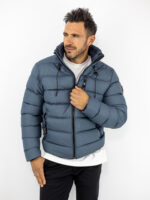 Μπουφάν Regular Fit Puffer Πετρόλ
