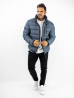 Μπουφάν Regular Fit Puffer Πετρόλ