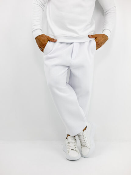 Παντελόνι Φόρμας Oversized Japanese Λευκό