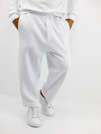 Παντελόνι Φόρμας Oversized Japanese Λευκό