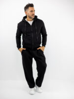Παντελόνι Φόρμα Oversized Baggy & Πιέτα Μαύρο