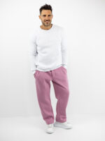 Παντελόνι Φόρμα Oversized Baggy & Πιέτα Ροζ