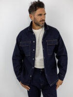Jean Πουκάμισο Oversized Μπλέ