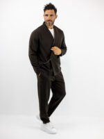 Παντελόνι Jogger Loose Fit & Σακάκι Overshirt Καφέ