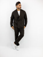 Παντελόνι Jogger Loose Fit & Σακάκι Overshirt Καφέ