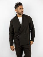 Παντελόνι Jogger Loose Fit & Σακάκι Overshirt Καφέ