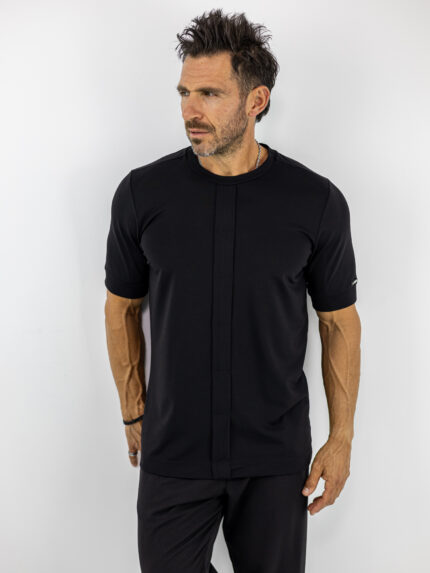 T-Shirt Regular Fit & πατιλέτα Μαύρο