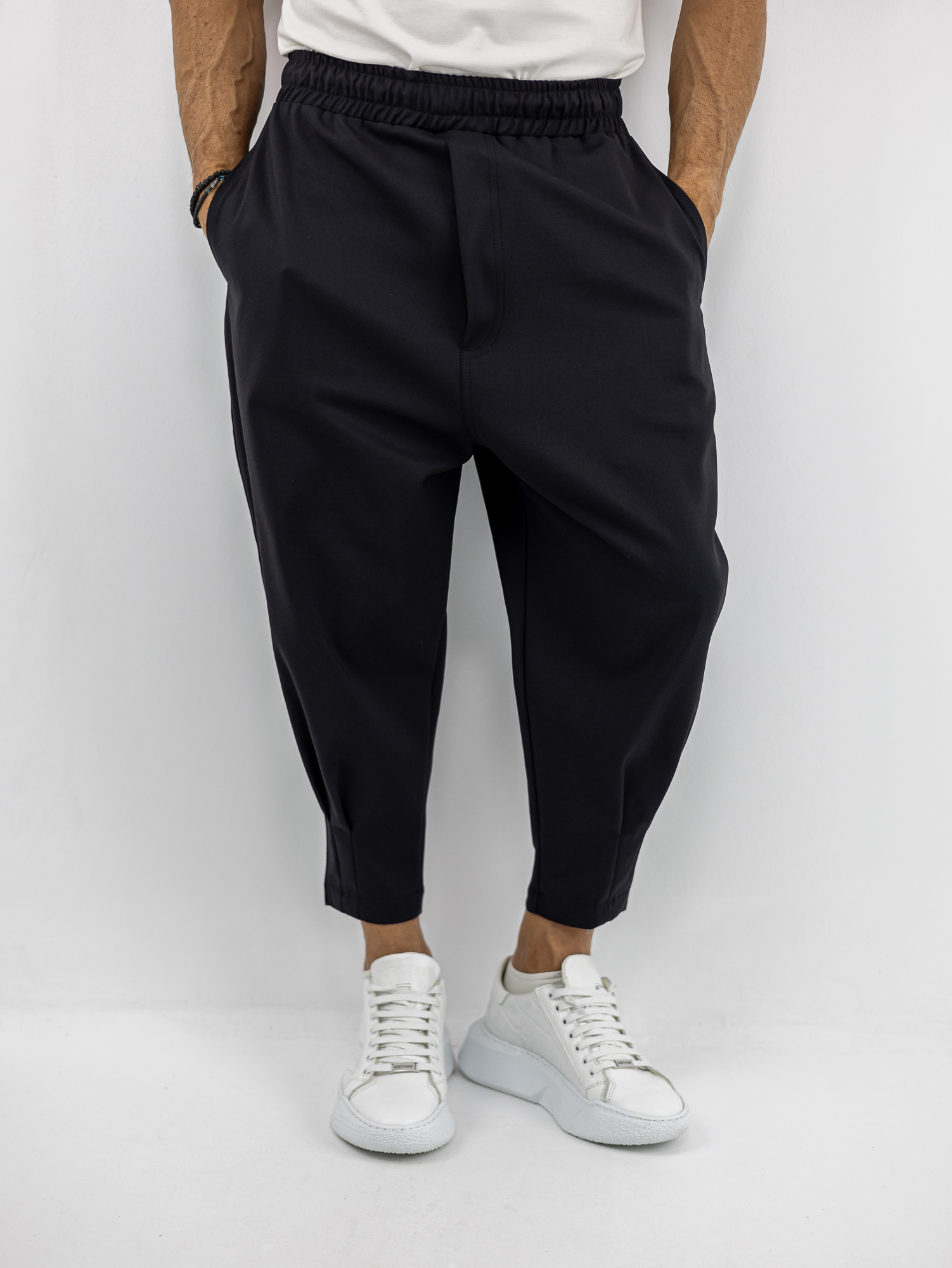 JOGGER_TWINBLACK_140155_MAURO_01.jpg Παντελόνι Jogger Balloon Μαύρο