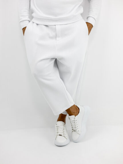 Παντελόνι Φόρμας Oversized Japanese Λευκό