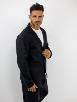 Σακάκι Regular Fit Με Κουμπιά Μαύρο