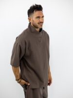 T-Shirt Oversized & Παντελόνι Jogger Balloon Καφέ