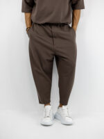 T-Shirt Oversized & Παντελόνι Jogger Balloon Καφέ