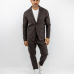 Σακάκι Regular Fit & Παντελόνι Regular Fit Καφέ