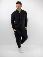 Σακάκι Oversized & Παντελόνι Jogger Balloon Με Τσέπες Στο Πλάι Μαύρο