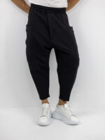 Σακάκι Oversized & Παντελόνι Jogger Balloon Με Τσέπες Στο Πλάι Μαύρο